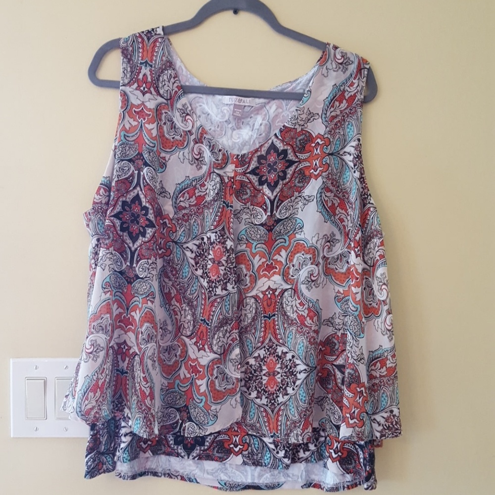 Roz & Ali women's sleeveless blouse